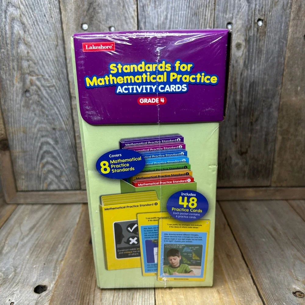 Lakeshore Standards for Mathematical Practice Activity Cards Grade 4 LA774 New